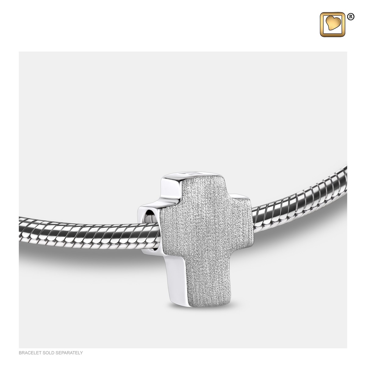 Cross Ashes Bead Bru silver