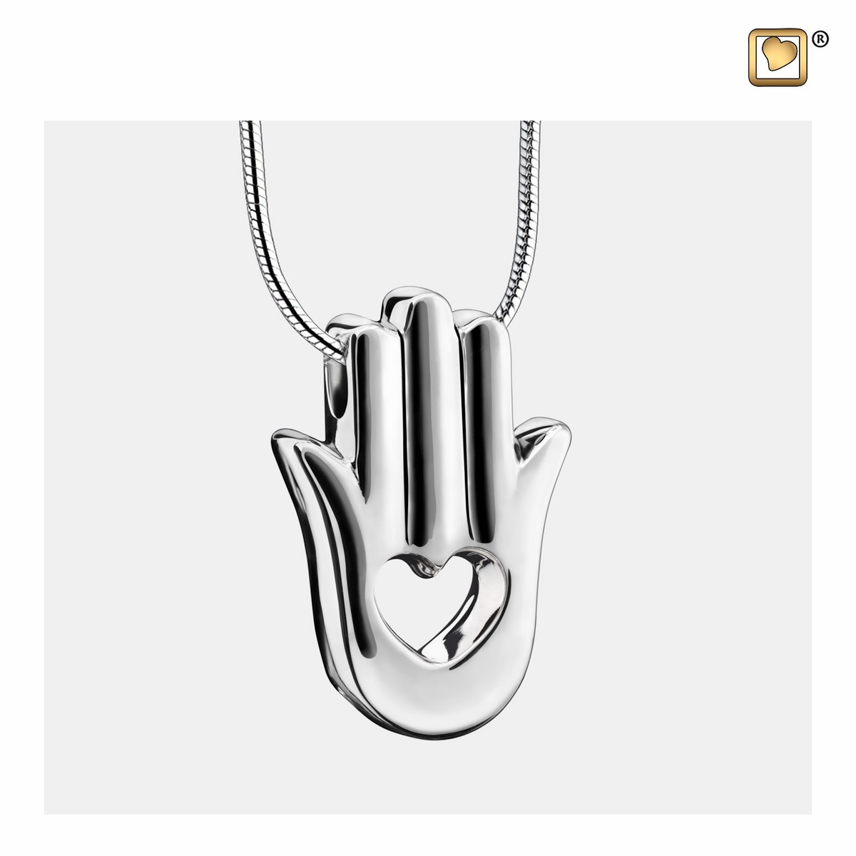 HamsaHand Ashes Pendant Pol silver