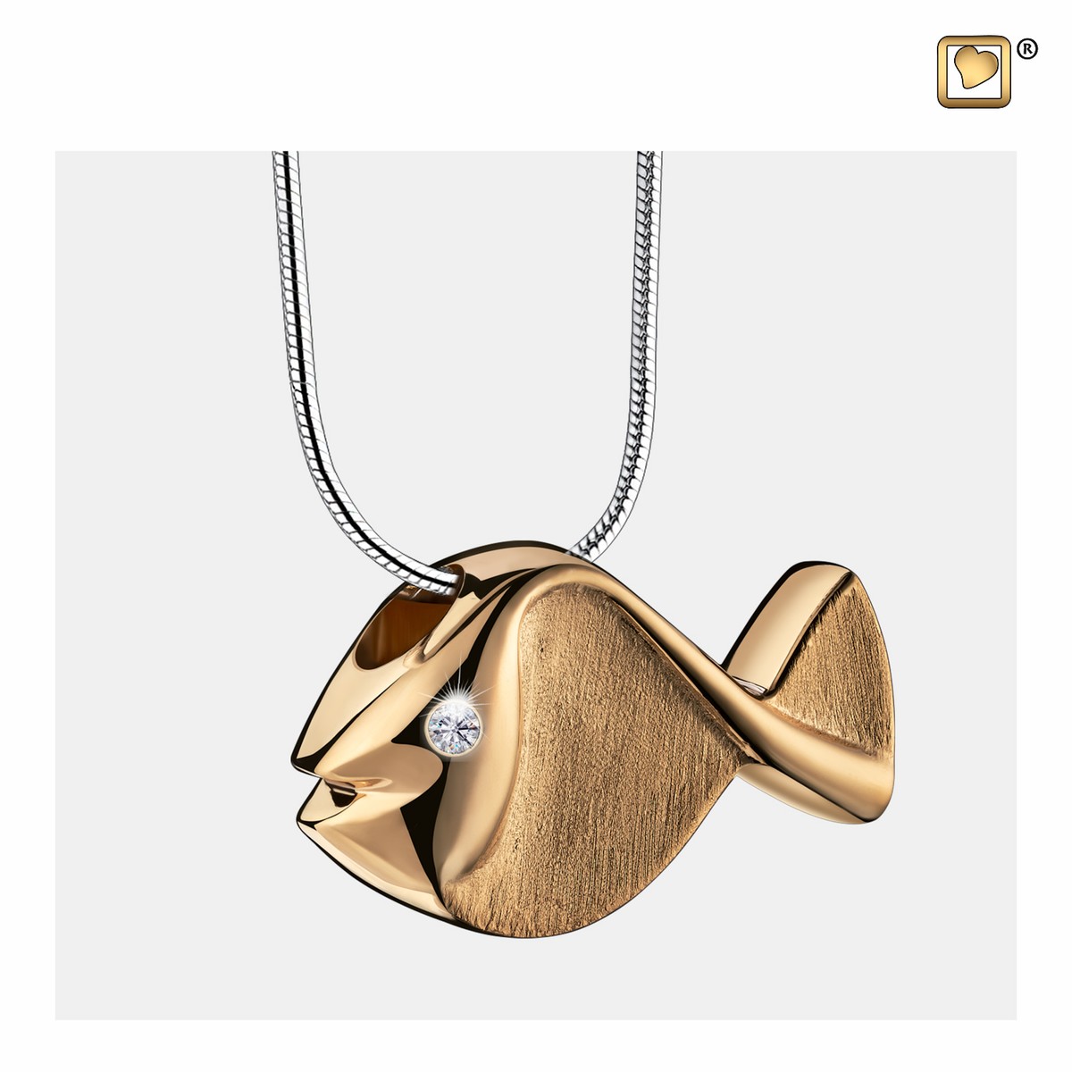 Fish Ashes Pendant Pol&Bru Gold Vermeil